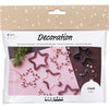 Creativ company mini hobby set décoration, étoiles, rouge, 1 boîte