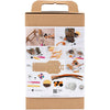 Creativ company hobby set décoration, insectes, vers et pierres tombales, différentes couleurs, 1 boîte