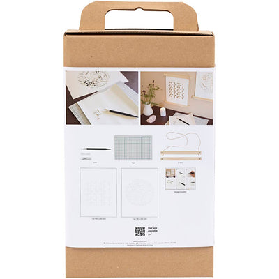 Creativ company hobby set paper art, cintres en papier, blanc cassé, 1 boîte
