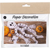 Creativ company mini hobby set décorations en papier, squelette, noir et blanc, 1 boîte