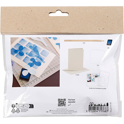 Creativ company mini hobby set impression mousse, carte avec motif, blanc, blanc cassé, 1 boîte