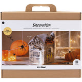 Creativ company maxi hobby set décoration, maison hantée, noir, marron clair, orange, 1 boîte - afbeelding 1