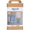 Creativ company hobby set paper art, tableaux à accrocher, blanc cassé, 1 boîte