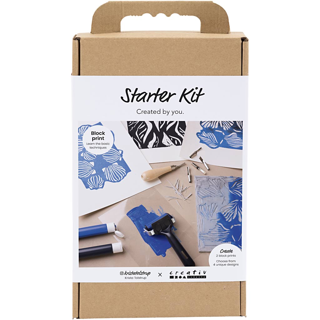 Creativ company starter hobby set impression en bloc, 1 boîte