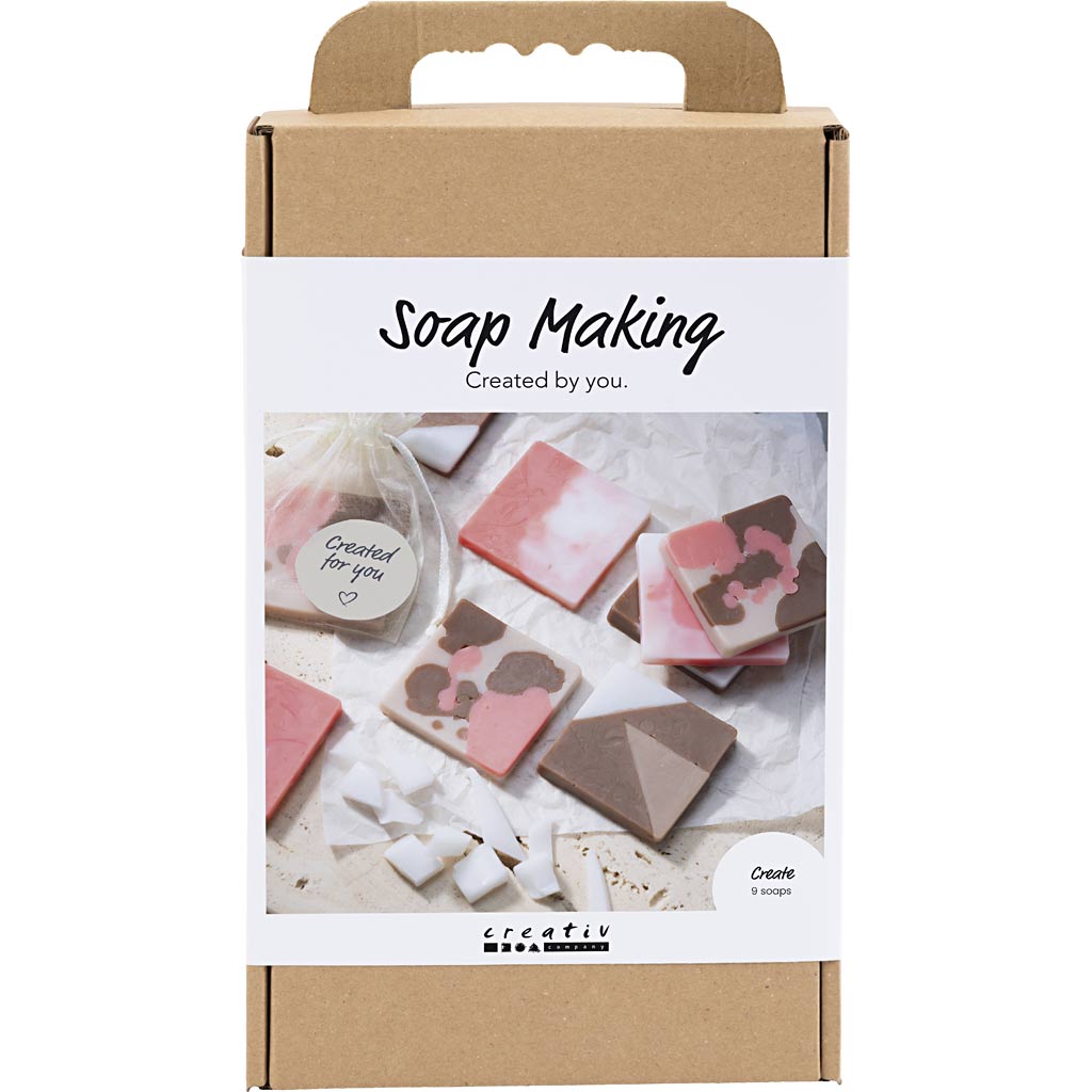 Creativ company kit de bricolage pour la fabrication de savon, carré, 1 boîte