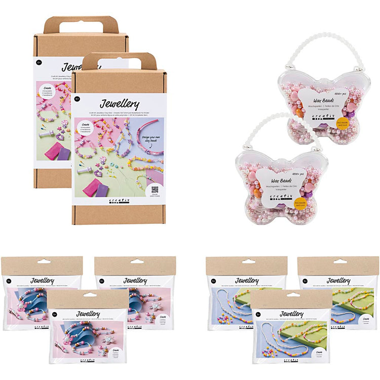 Forfait d'introduction de la société Creativ, bijoux pour enfants, 10 boîtes 1 boîte