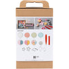 Creativ company hobby set modelage, fleurs, couleurs pastel, 1 boîte