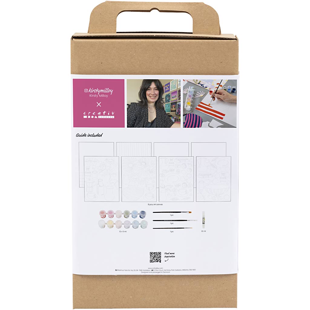 Creativ company hobby set couleurs, collage, 1 boîte