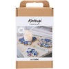 Creativ company hobby set kintsugi, dessous de verre, bleu, or, rouge clair, blanc, 1 boîte