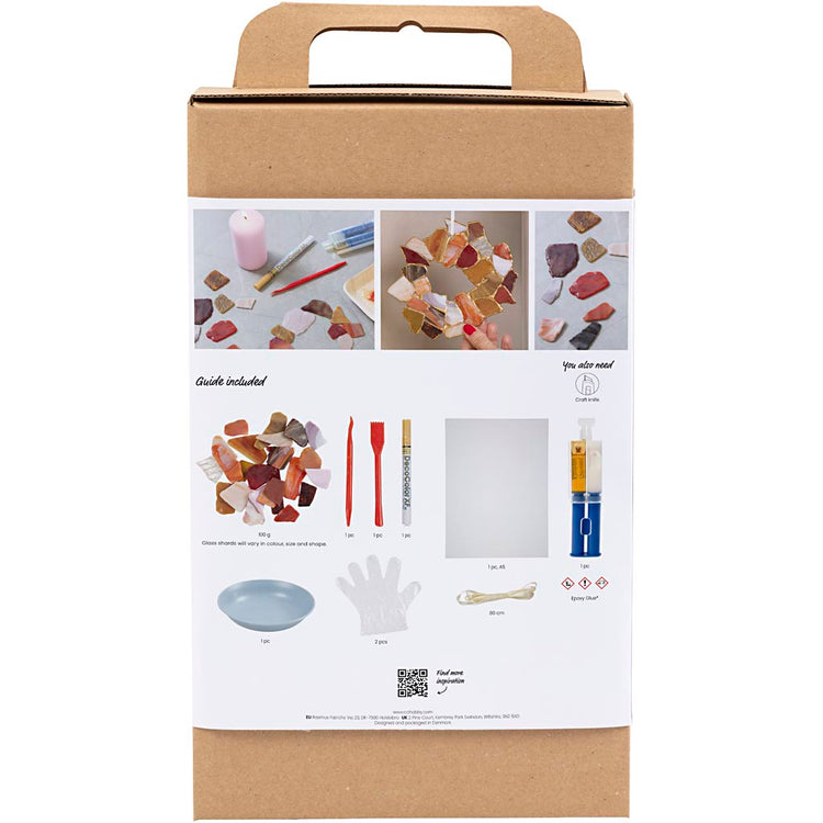 Creativ company hobby set kintsugi, décorations à suspendre, différentes couleurs, 1 boîte