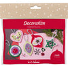 Creativ company mini hobby set décoration, décorations de Noël en feutre, différentes couleurs, 1 boîte