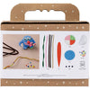 Creativ company mini kit de loisirs pour sculpture, monstre de renne, différentes couleurs, 1 boîte