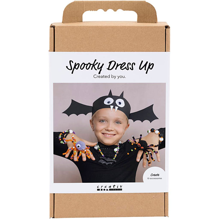 Creativ company hobby set accessoires effrayants, costumes et bijoux, couleurs d'Halloween, 1 boîte