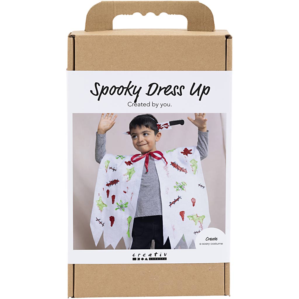 Creativ company hobby set costumes effrayants, cape et bandeau, différentes couleurs, 1 boîte
