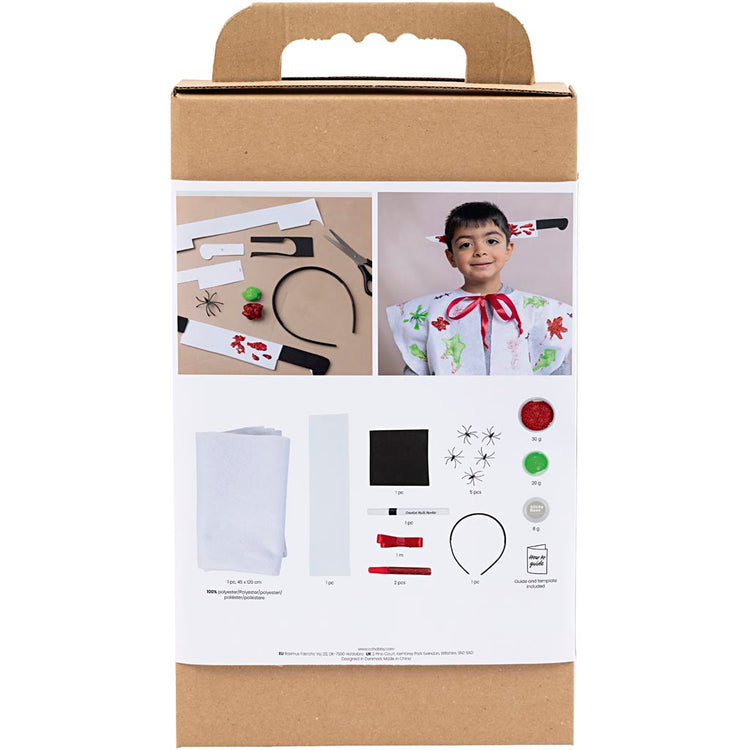 Creativ company hobby set costumes effrayants, cape et bandeau, différentes couleurs, 1 boîte