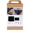 Creativ company hobby set costumes effrayants, cape de chauve-souris et bandeau, noir, paillettes noires, 1 boîte