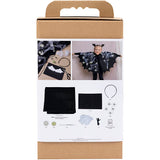 Creativ company hobby set costumes effrayants, cape de chauve-souris et bandeau, noir, paillettes noires, 1 boîte - afbeelding 2