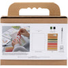 Creativ company mini kit de broderie, peintures avec broderie, différentes couleurs, 1 boîte