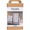 Creativ company hobby set broderie, images, couleurs pastel, 1 boîte