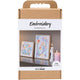Creativ company hobby set broderie, images, couleurs pastel, 1 boîte