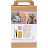 Creativ company hobby set amigurumi, hérisson, rose clair, jaune chaud, 1 boîte