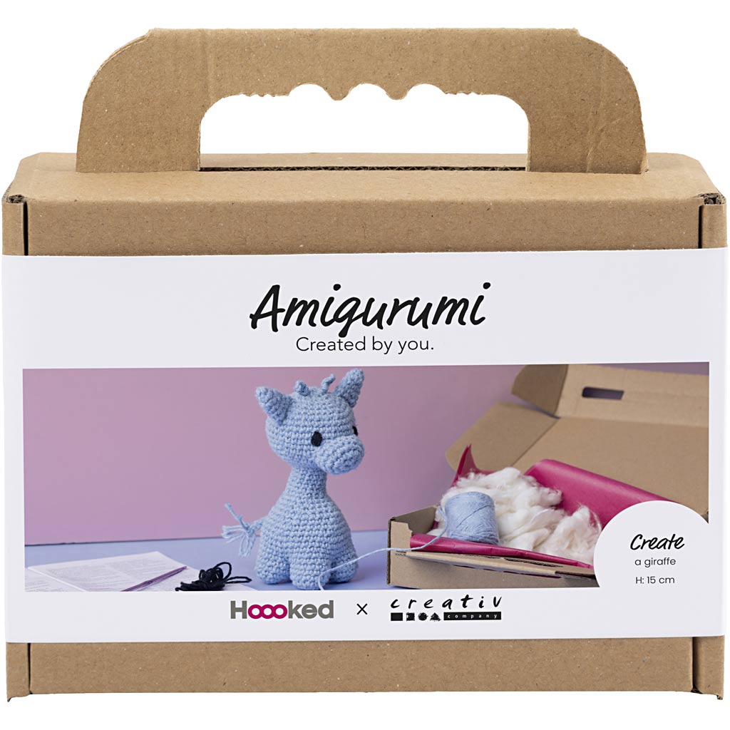 Creativ company hobby set amigurumi, girafe, bleu clair, 1 boîte