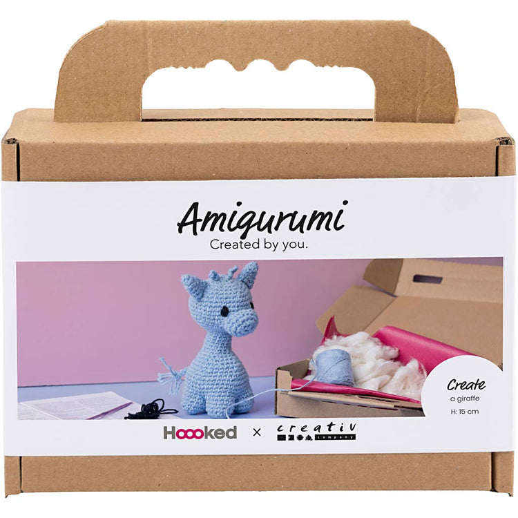 Creativ company hobby set amigurumi, girafe, bleu clair, 1 boîte