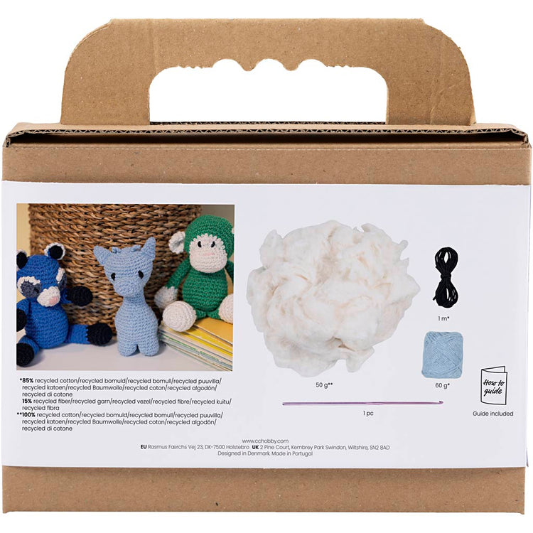 Creativ company hobby set amigurumi, girafe, bleu clair, 1 boîte