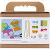 Creativ company mini hobby set décoration, souris et hiboux, différentes couleurs, 1 boîte