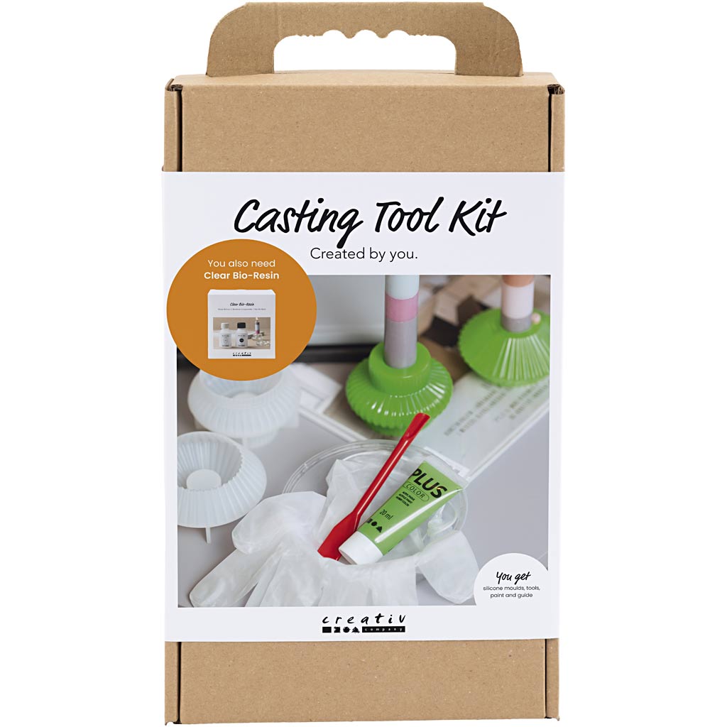Creativ company ensemble d'outils de moulage, vert clair, 1 boîte