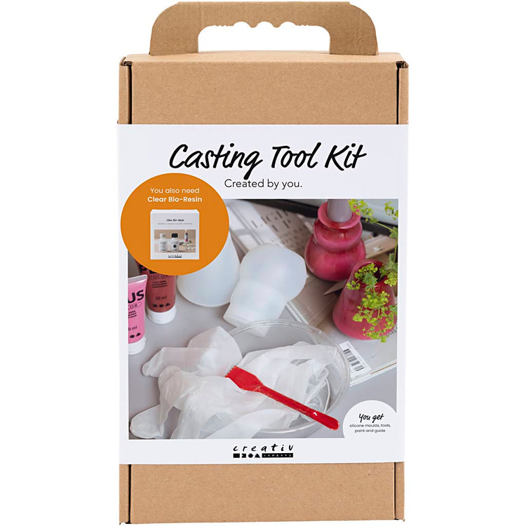 Creativ company ensemble d'outils de moulage, rose foncé, 1 boîte