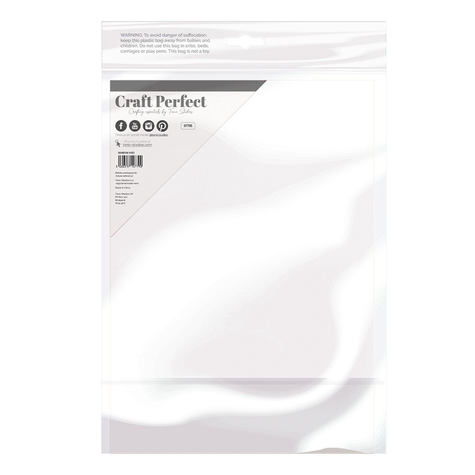Craft Perfect par Tonic Studios Craft Perfect • Carte miroir irisée 250 g teinte arc-en-ciel 5 pièces