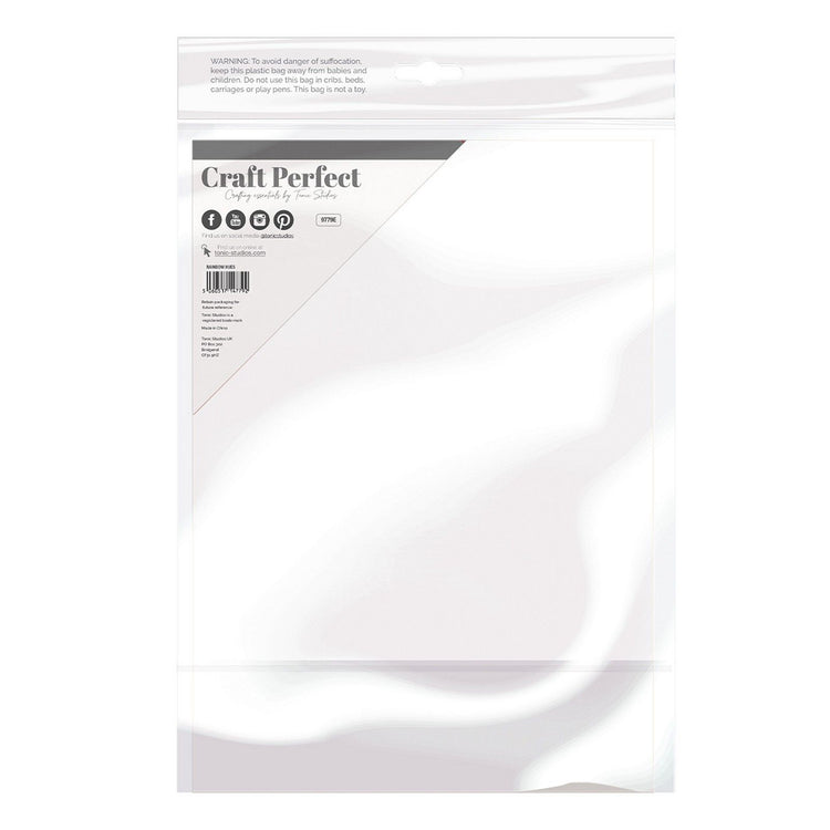 Craft Perfect par Tonic Studios Craft Perfect • Carte miroir irisée 250 g teinte arc-en-ciel 5 pièces