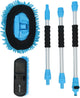 Ensemble de brosses de lavage de voiture Protecton - 5 pièces - brosse de lavage vadrouille chenille - manche en 3 parties - longueur maximale 130 cm - connexion gardena et passage d'eau fermable