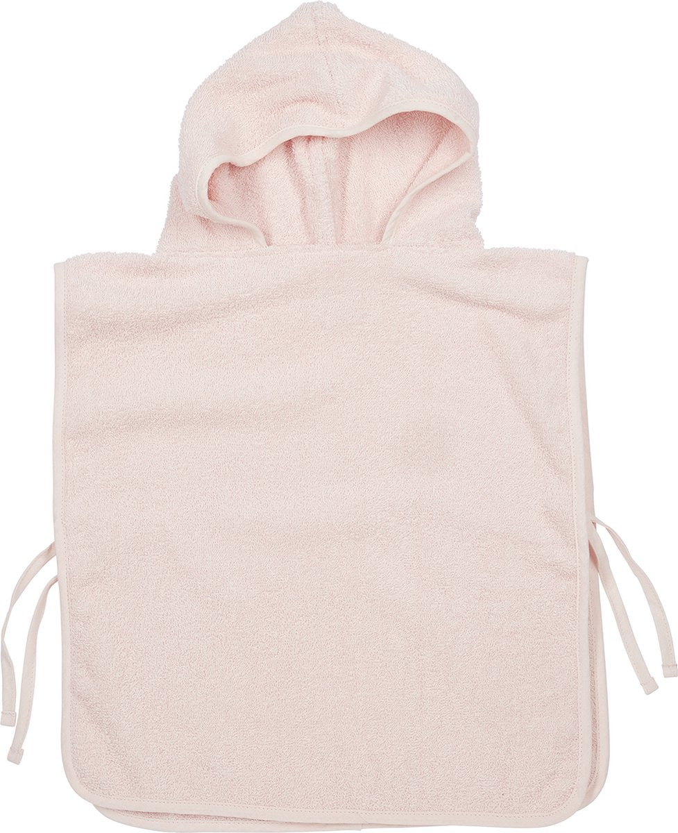 Poncho de bain Meyco baby uni - tissu éponge - rose tendre - 1-3 ans