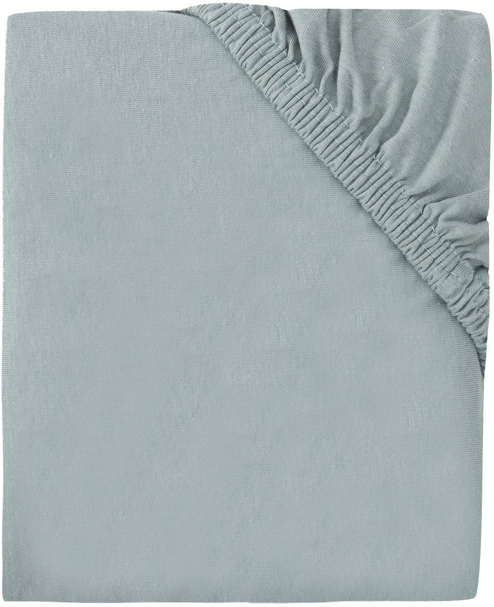 Drap-housse Jollein - jersey - 60 x 120 cm - vert d'eau