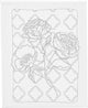 Creativ company toile à peindre avec impression, roses, d: 1,6 cm, taille 24x30 cm, 360 g, 1 pièce