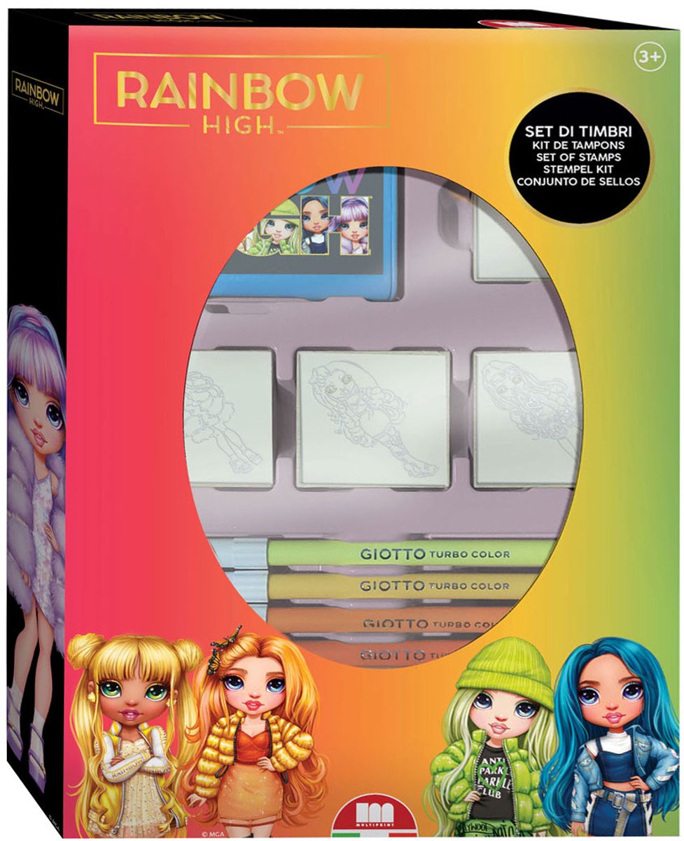 Ensemble de tampons High Rainbow multiprint avec 4 timbres