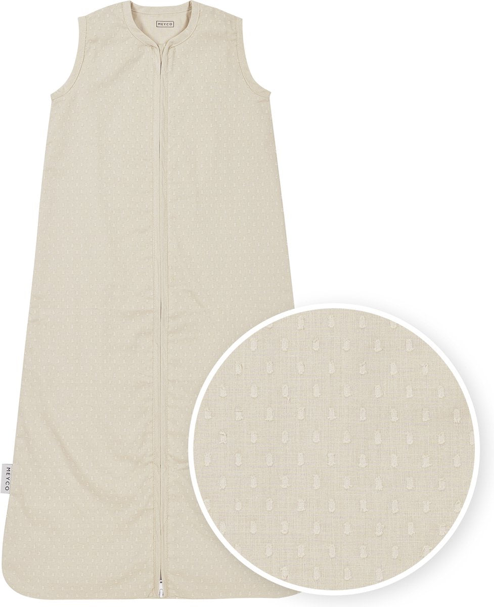 Gigoteuse d'été bébé Meyco baby plume - sable doux - 110 cm - 0,5 tog