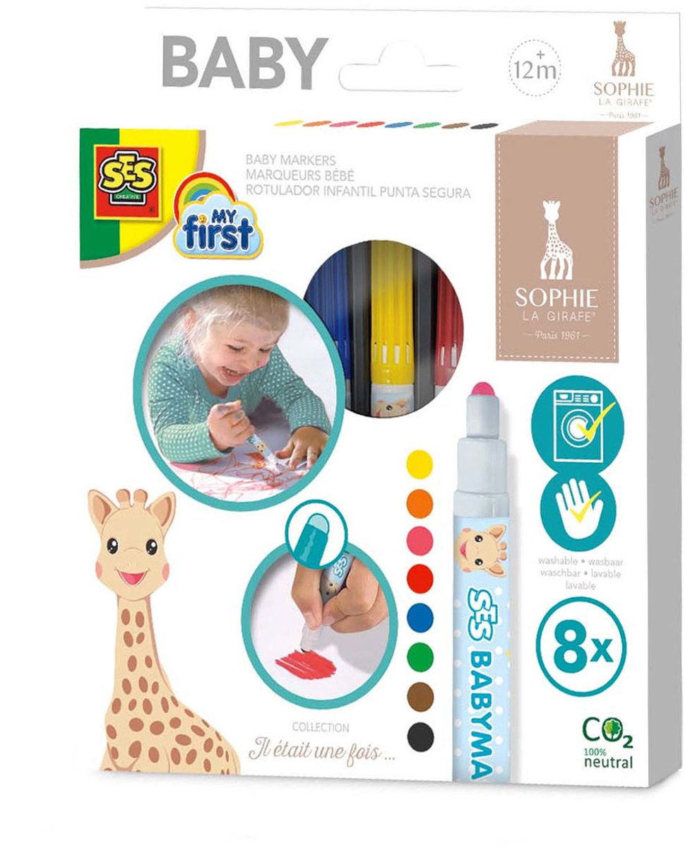 Ses premières babymarkers Sophie La Girafe