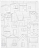 Creativ company toile de peinture avec impression, ville, d: 1,6 cm, taille 24x30 cm, 360 g, 1 pièce