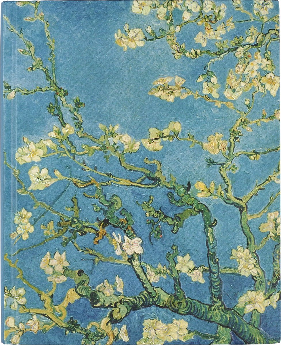 Carnet Peter Pauper - fleur d'amandier - grand 18,5x22,8cm - ligné