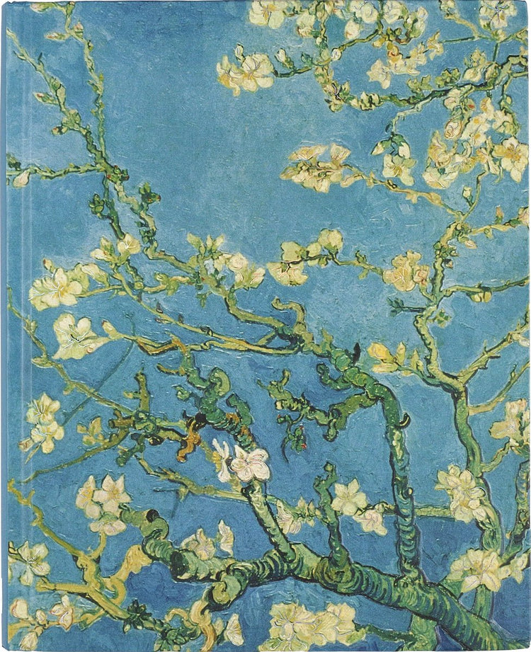 Carnet Peter Pauper - fleur d'amandier - grand 18,5x22,8cm - ligné