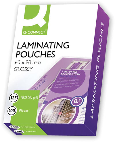 Pochette de plastification Q-connect 2x 125 microns 60x90mm 100 pièces