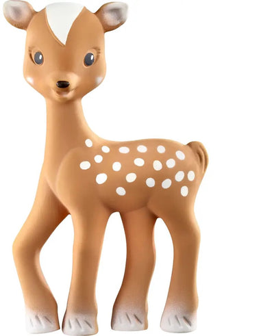 Sophie la girafe fanfan le cerf - jouet de dentition - jouet de dentition - jouets bébé - cadeau maternité - cadeau baby shower - caoutchouc 100% naturel - à partir de 0 mois - 15,5x9x5 cm - marron