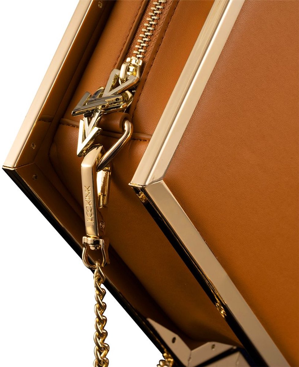 Lockink - mystérieux sac carré kink - marron