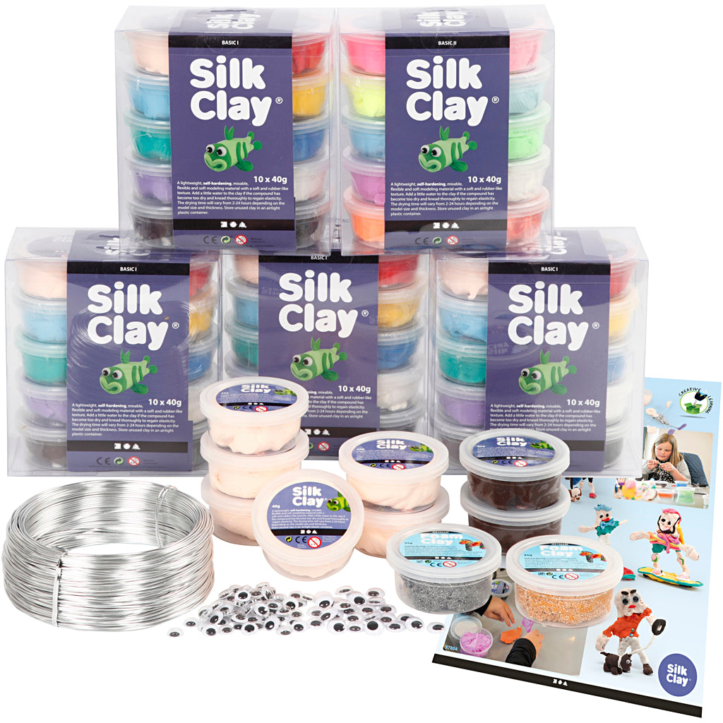 Coffret de figurines en pâte à soie avec ®, 1 set