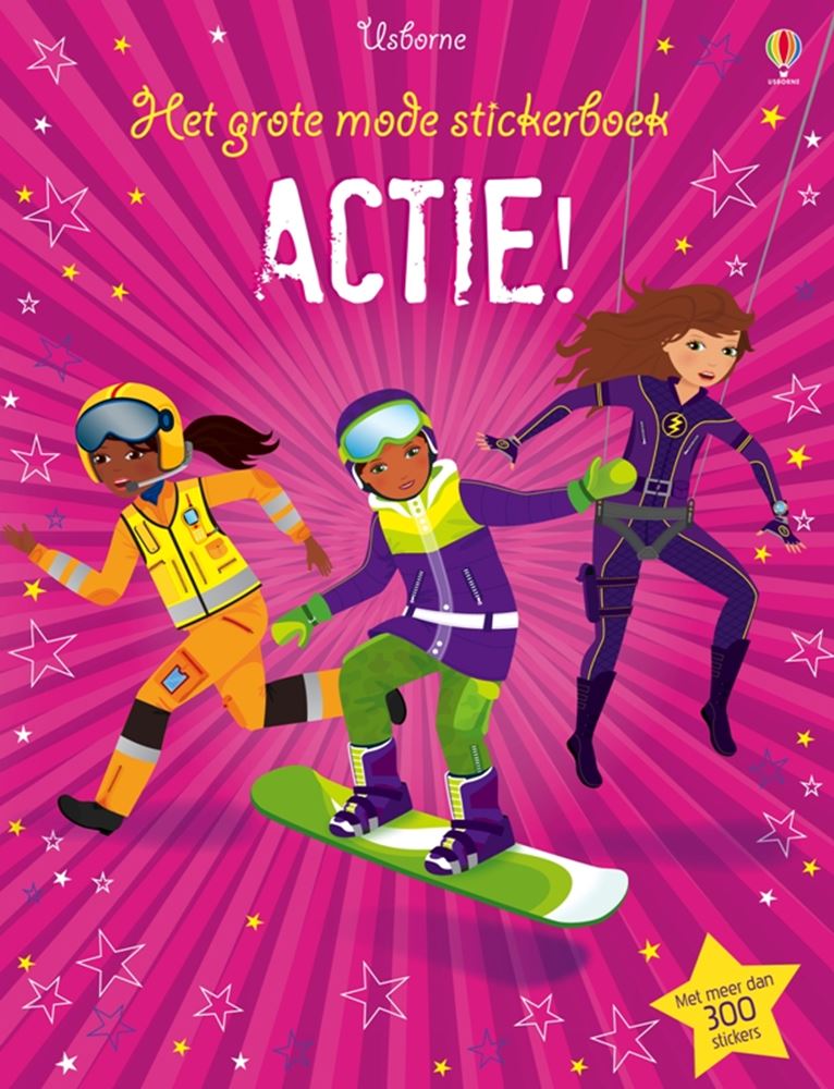 Grand livre d'autocollants mode : action. 4+