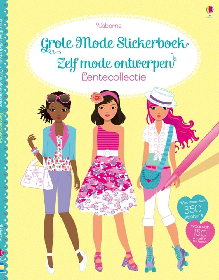 Grand livre d'autocollants de mode : collection de printemps