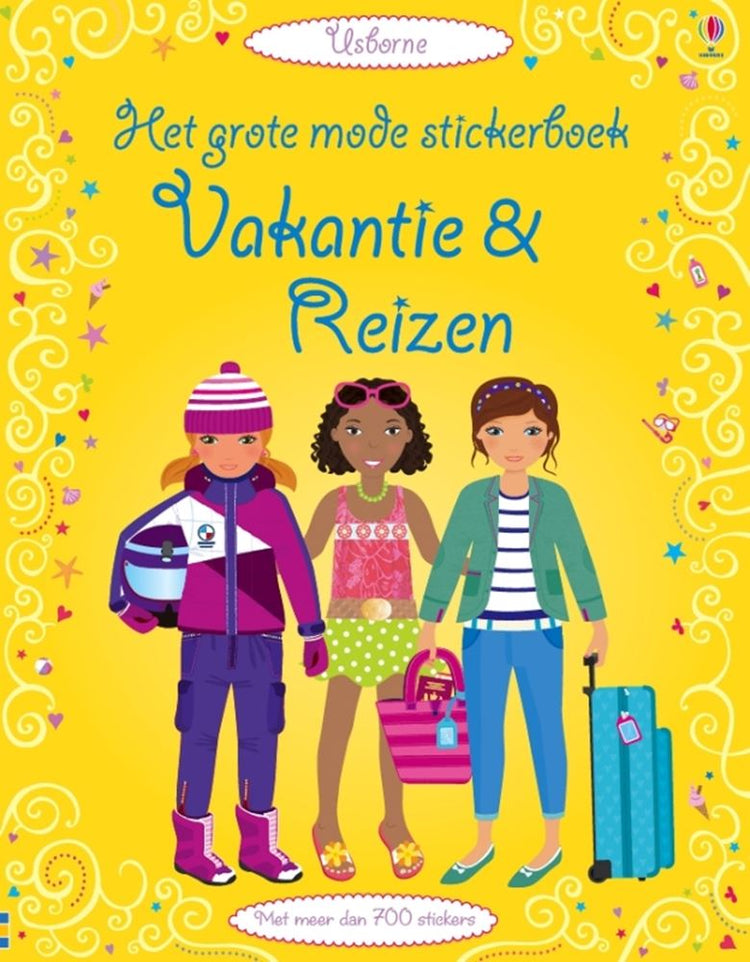 Grand livre d'autocollants mode : vacances et